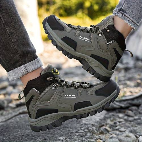 couples outdoor hiking shoes tpr anti slip durable sole trekking climbing camping casual