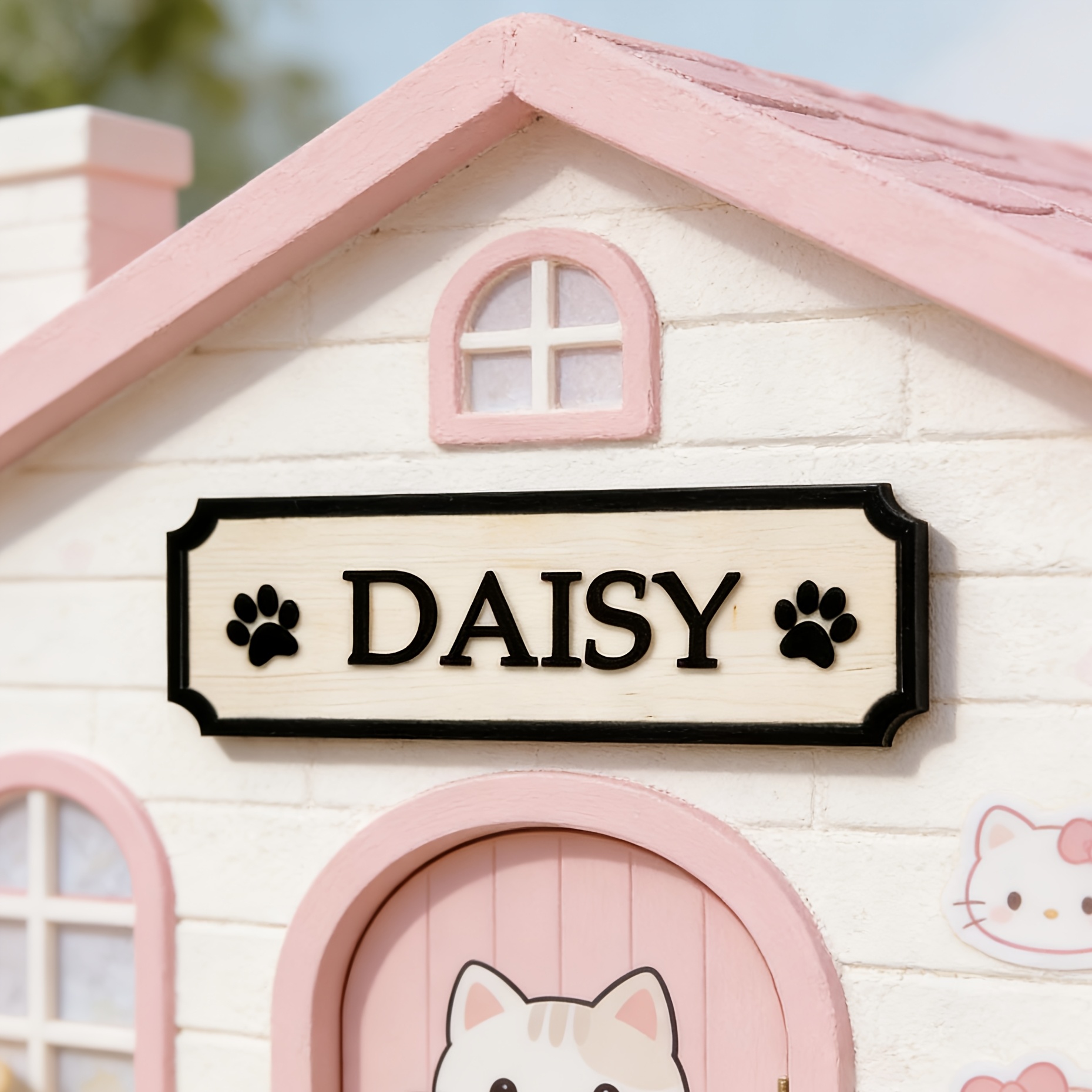 TEMU Personalized Plate With Paw Print - Custom Memorial Plaque, Pet- Decor For Indoor Wall Display, Housewarming Gift For Pet Owners