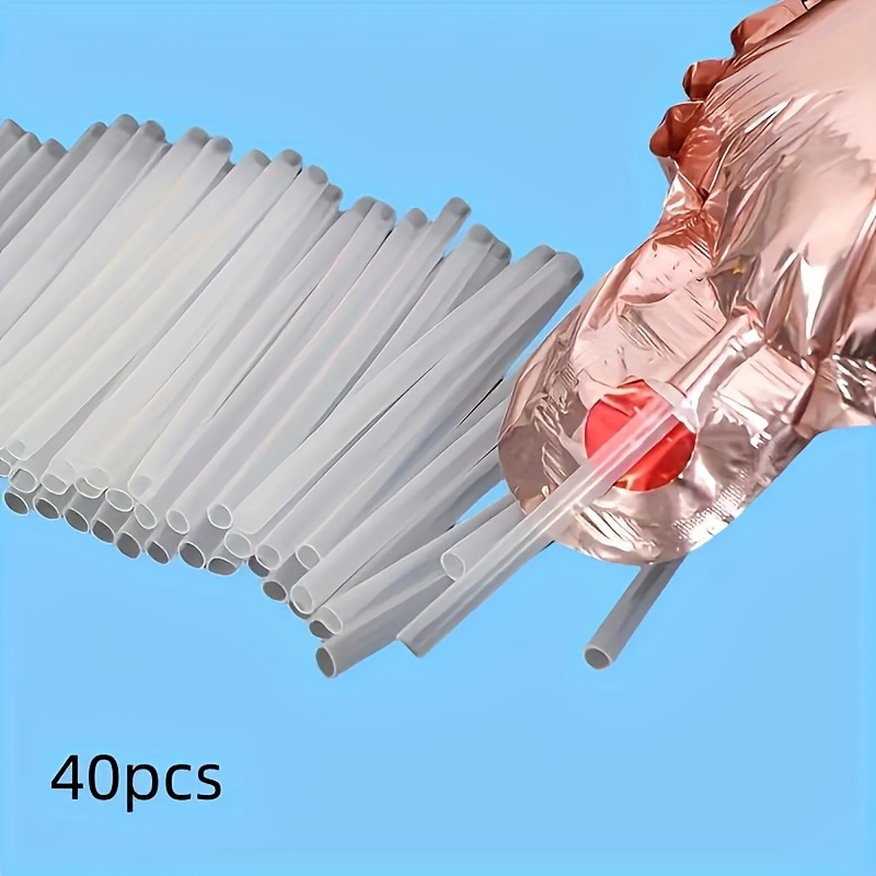 20/40 Plastic Balloon Inflation Straws - Universal Holiday Manual Air Pump Tubing, Suitable For Aluminum Foil Balloons - Featherless Wedding And Party Decoration Accessories