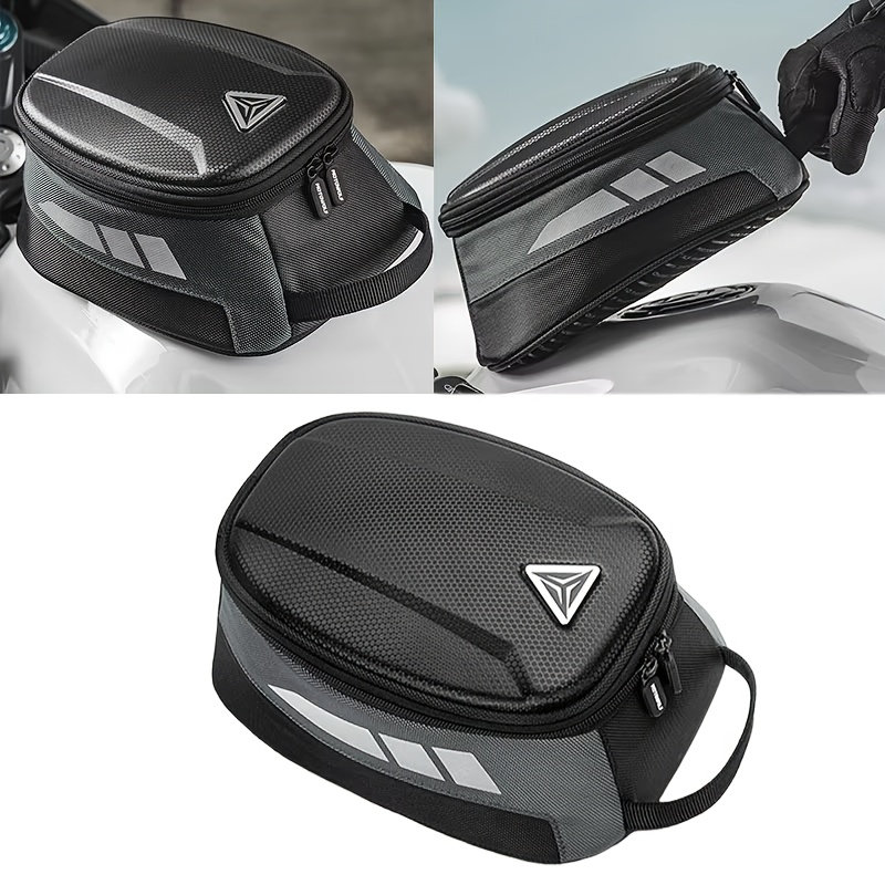   4 5l magnetic motorcycle tank bag eva hard shell   oil tank bag with   portable storage for cards phones tools for motorbikes   motorcycles
