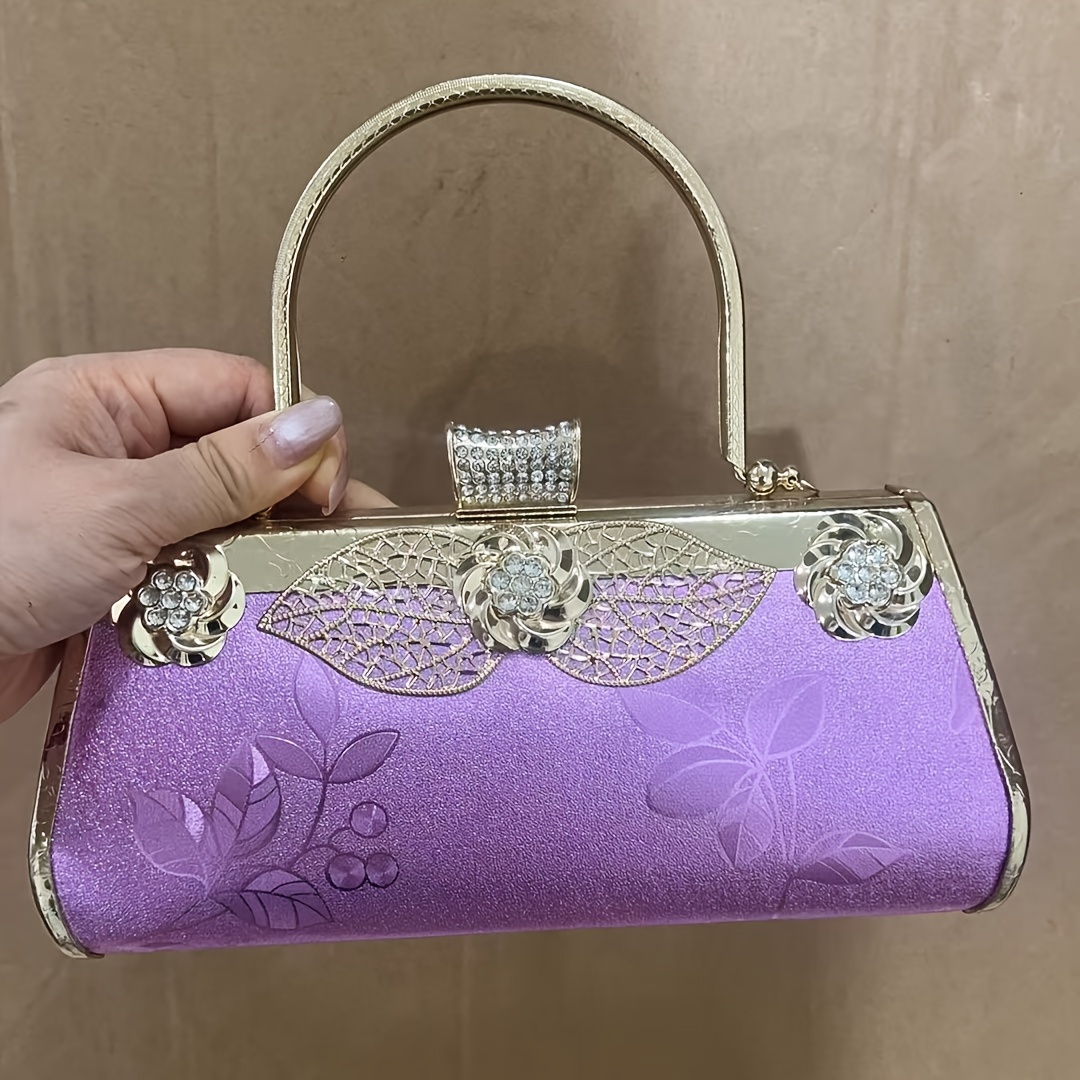 a blue evening clutch ladies handbag inlaid rhinestones - Temu Nigeria