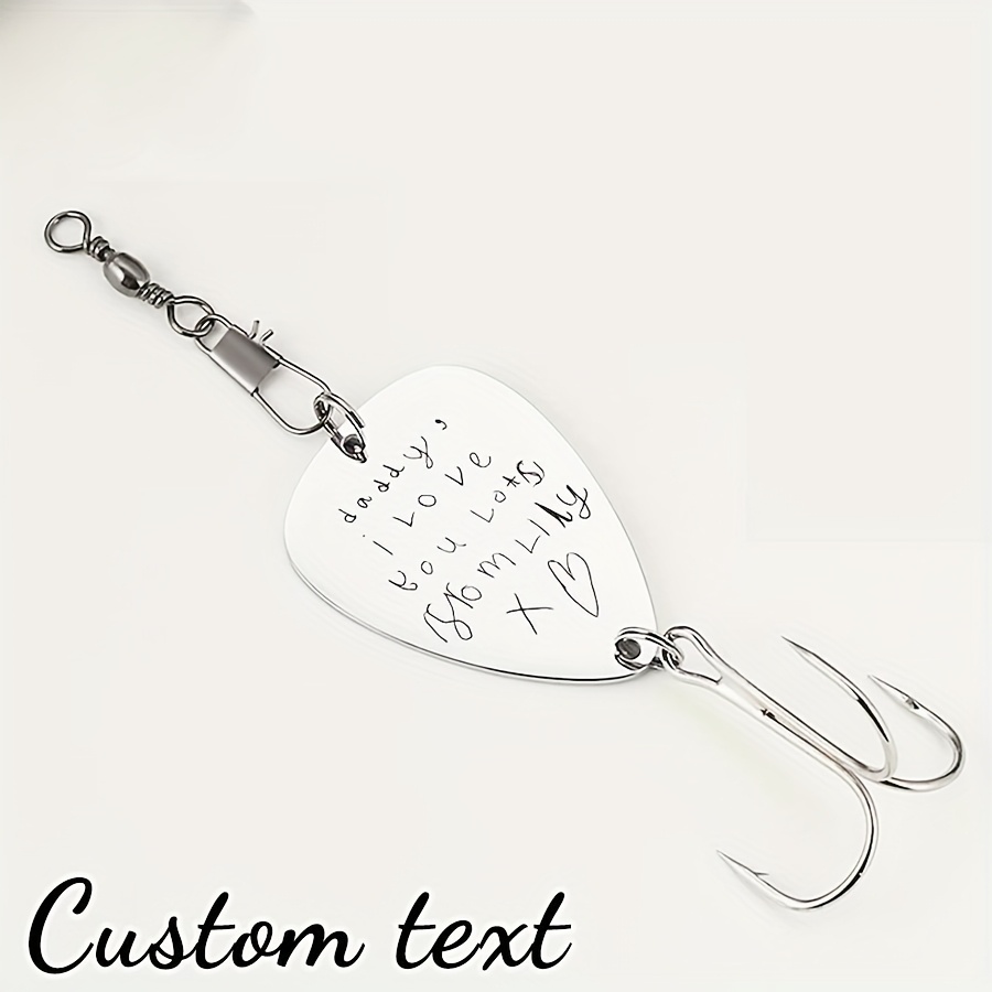 TEMU 1 Custom Fishing Lure, Personalized Laser-engraved Lure, For , Fishing Lure Gift For Men, Custom Photo And Text