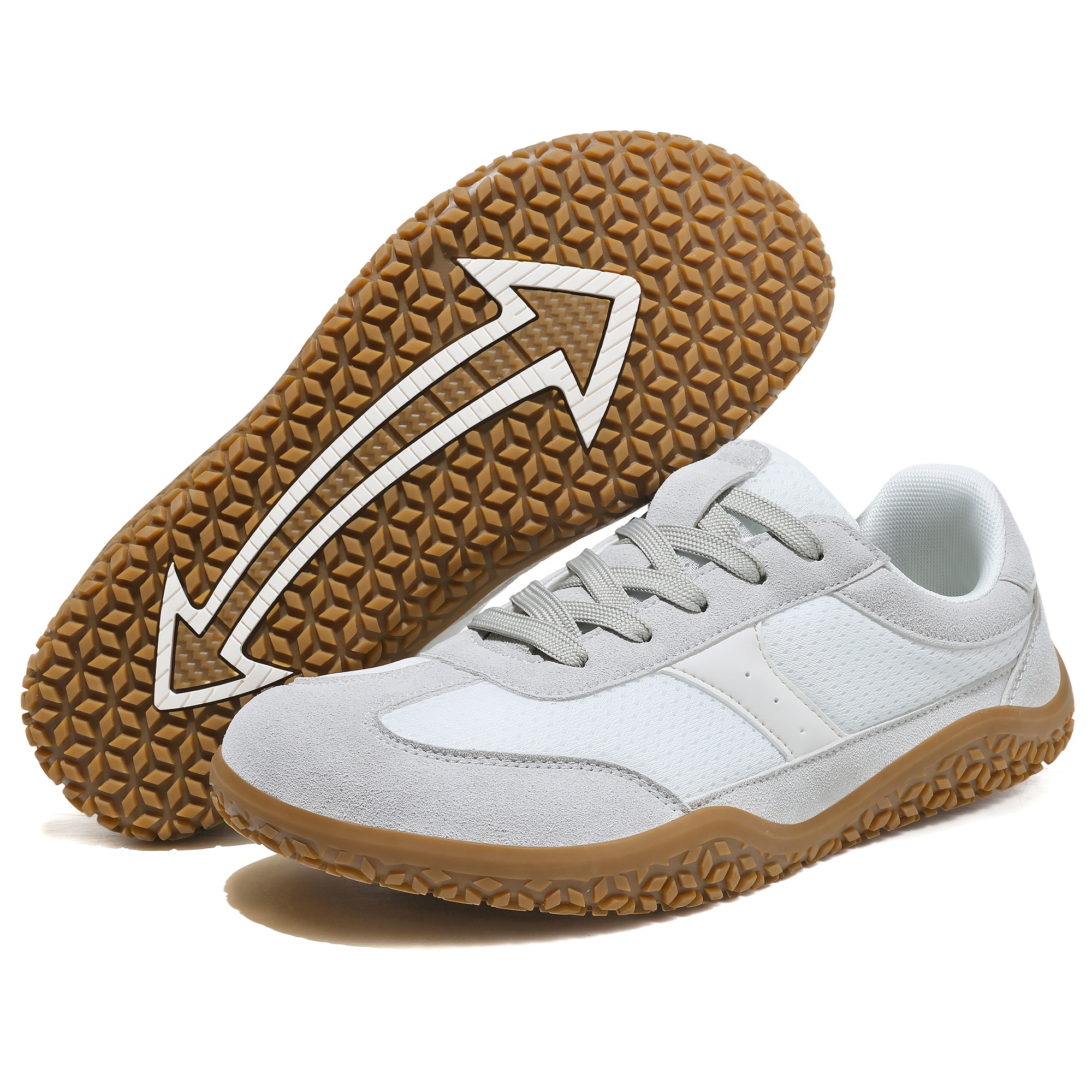 Image of Women's Barefoot Shoes Wide Version Minimalist Style Comfortable Heel Shoes Lightweight Breathable Non-slip Hiking Walking Shoes, Women Shoes, Sneakers