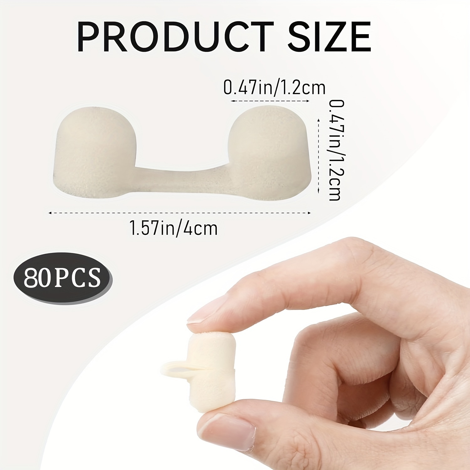 

20/50/80pcs Disposable Nose Filter, Nose Plug Filter, For Spray, Tanning, Soft, Sponge, Nose Filter, For Sunlight Outdoor, Nose Protection