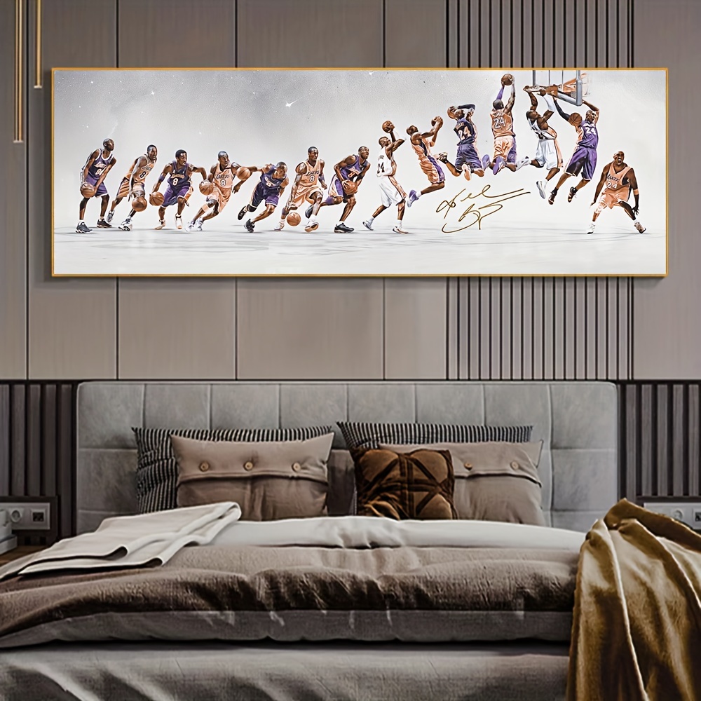 

Famous Canvas Art Print, Frameless Sports Themed Wall Decor, & Shooting Action Poster For Living Room & Bedroom, 1pc