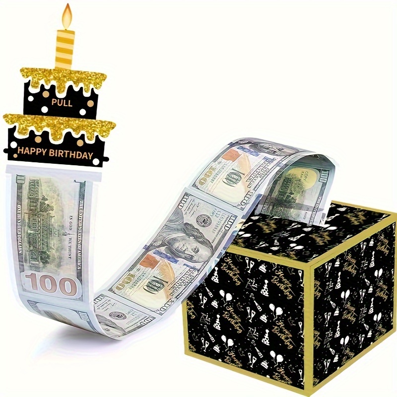 生日钱箱现金礼品拉，现金礼品盒，生日现金抽钱盒子给朋友礼物