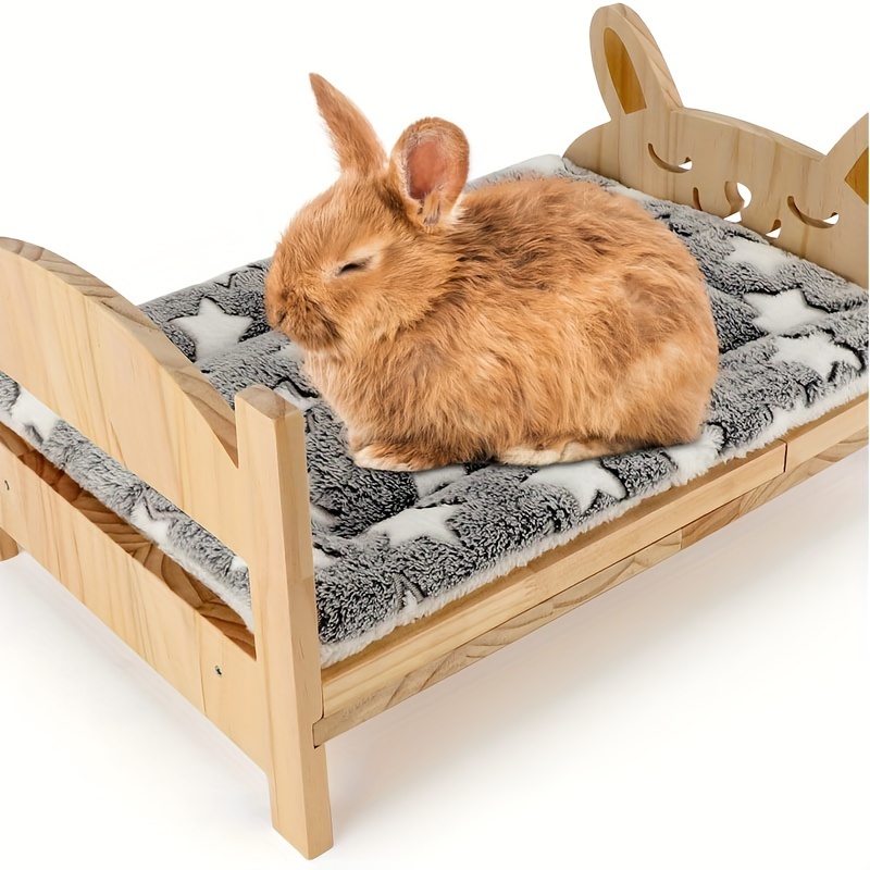 wooden pet bed cute animal shaped rabbit hutch cedar Temu