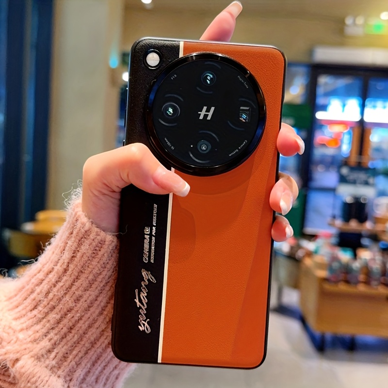 TEMU Phone Case: For Oppo Find X8 Ultra/x8s  /x8 Pro/x7 Ulitra/color Spliced Phone Case Fluorescent Lines Matte Texture Luxurious And Fashionable,