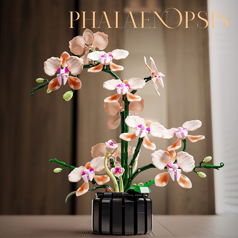 866pcs Assembled Educational Building Blocks, Champagne Orchid