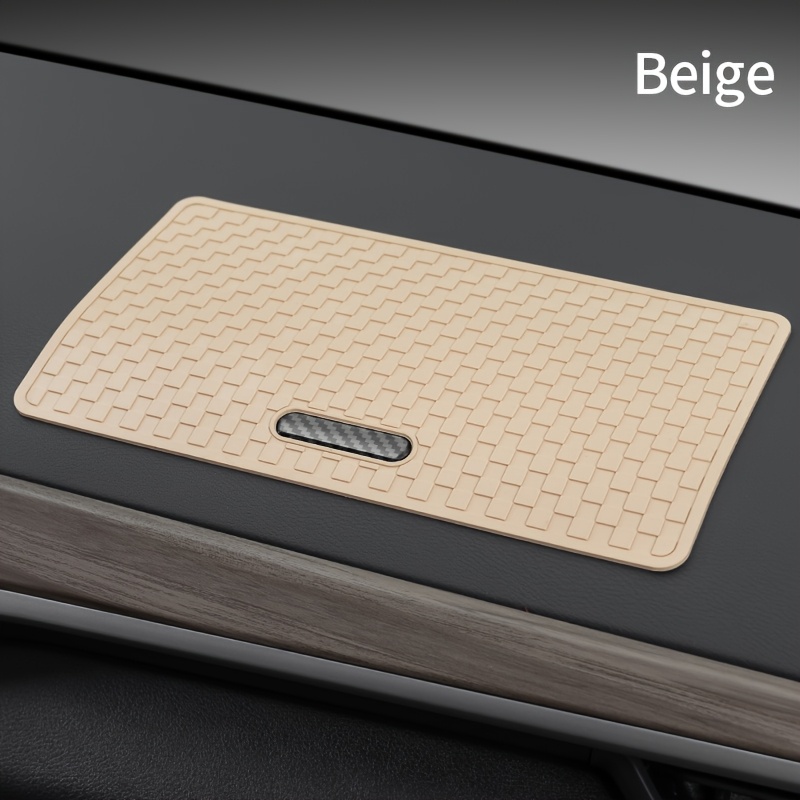 TEMU 1pc Of Anti-slip Mat For Car, Car Ornaments, Adhesive Sheet, Control Dashboard, Mobile Phone Additions, Fixed Storage Pad