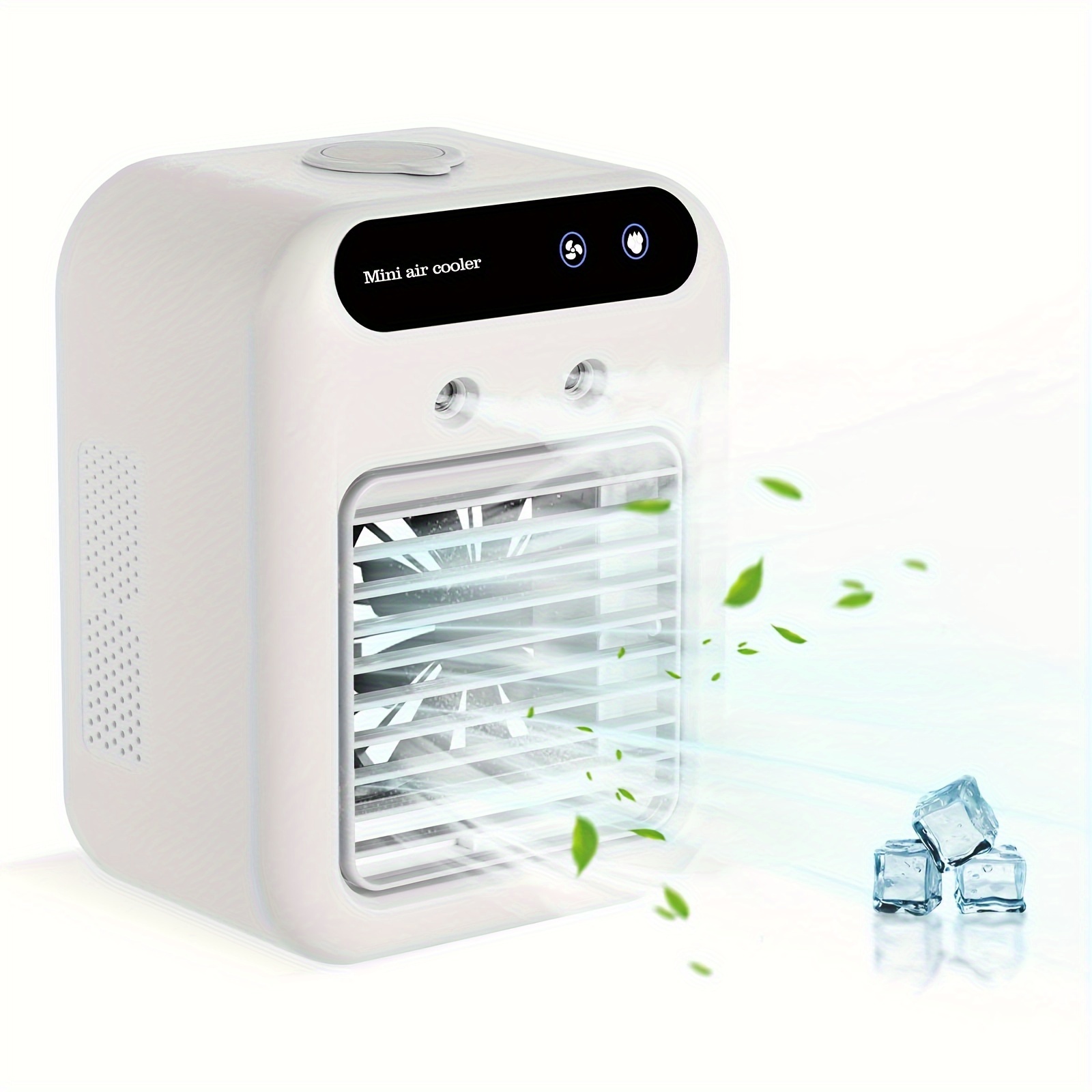 

Portable Air Conditioner For Camping, 3h Battery Cooling Fans Humidifier For Car, 500ml Tank Evaporative Air Cooler, Personal Air Conditioner For Room, Office, Bedroom, Desk, House, Tents