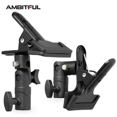 photography clamp with detachable mount umbrella hole 360 multi angle adjustment compatible with reflectors softboxes for live streaming video shooting