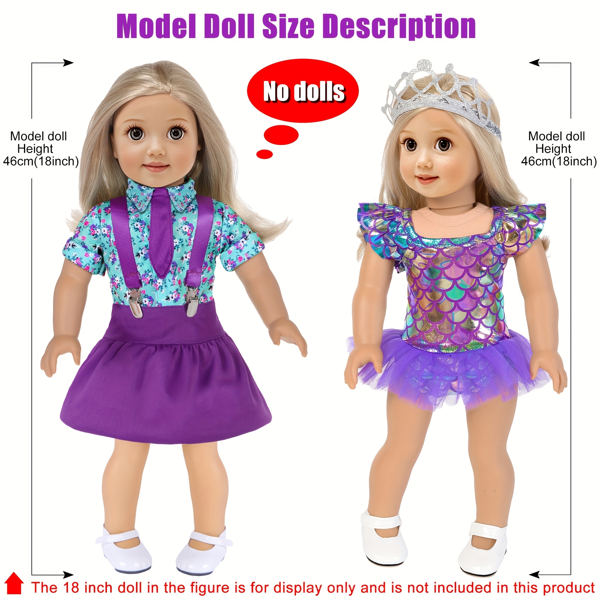 American 18 Inch Doll Clothes And Makeup Accessories Set Includes 18 I &ndash