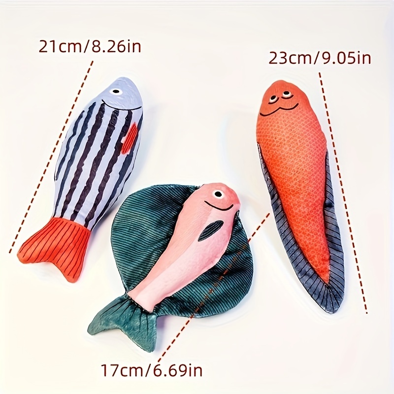 3 Sets Cuisine Themed Toy Fish That Mimic Real Fish And Make Sound Perfect  For Self Entertainment Cuddling, Shop On Temu And start Saving