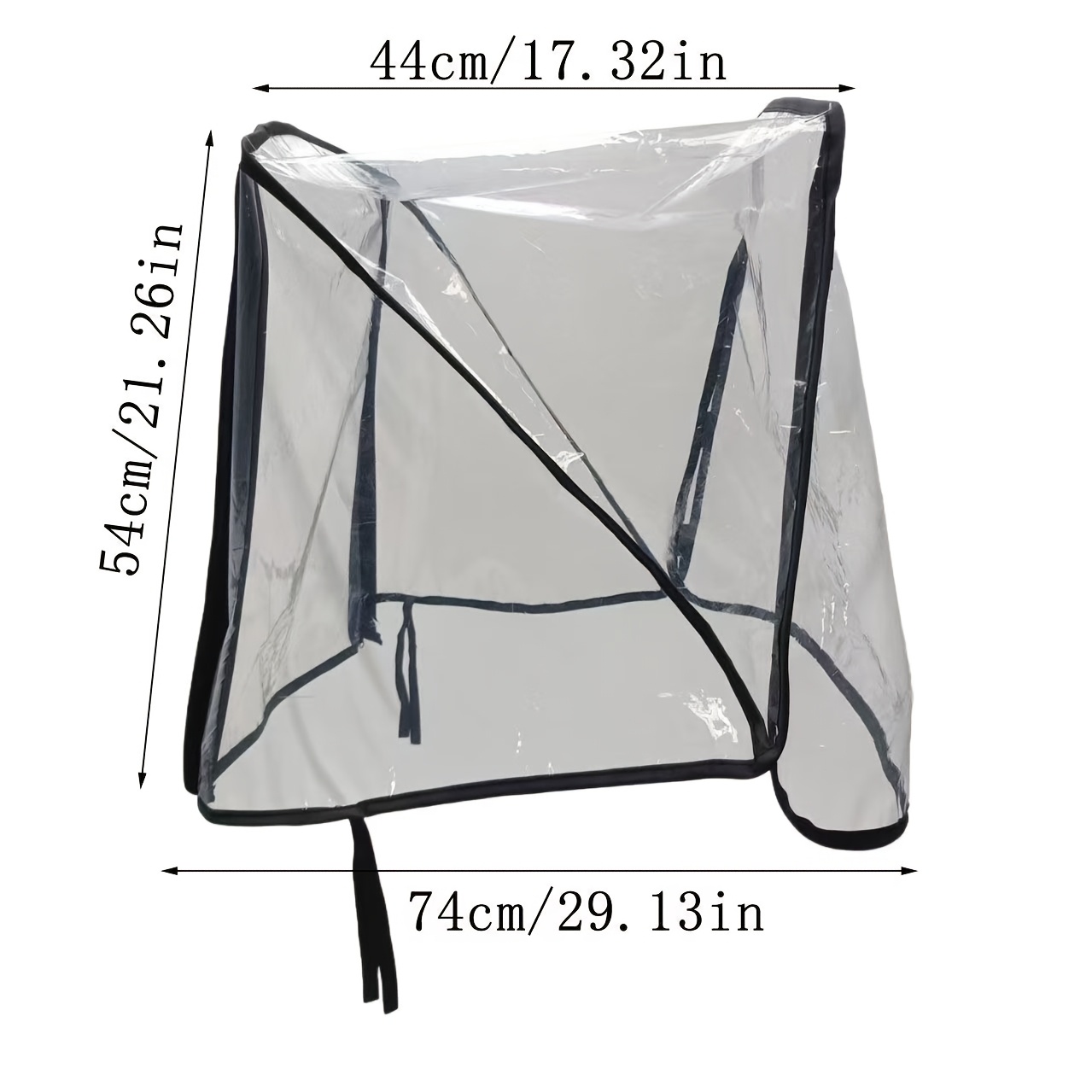 Temu – TEMU Eva Transparent Medium-sized Pet Stroller Rain Cover, Dog Stroller Rain Cover, And Windproof, Double Zipper Opening, Pet Outdoor Rain Gear[rain