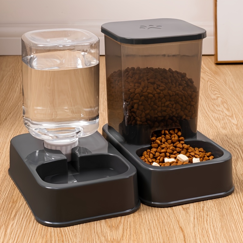 

Automatic Cat Feeder And Water Dispenser Set, Plastic Pet Bowls, Self-feeding And Drinking System For Cats For Pet Supplies