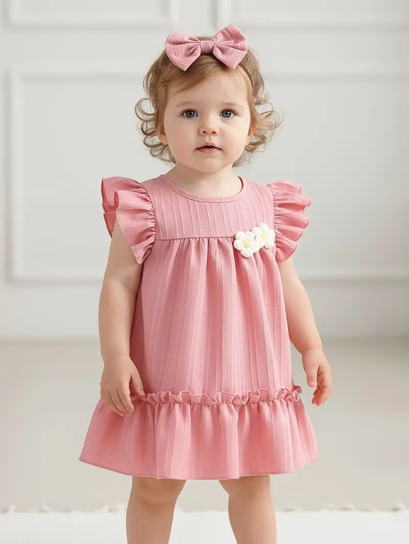 baby girls solid color casual sweet cute hand crocheted 3d - Temu baby girls solid color casual sweet cute hand crocheted 3d - Temu