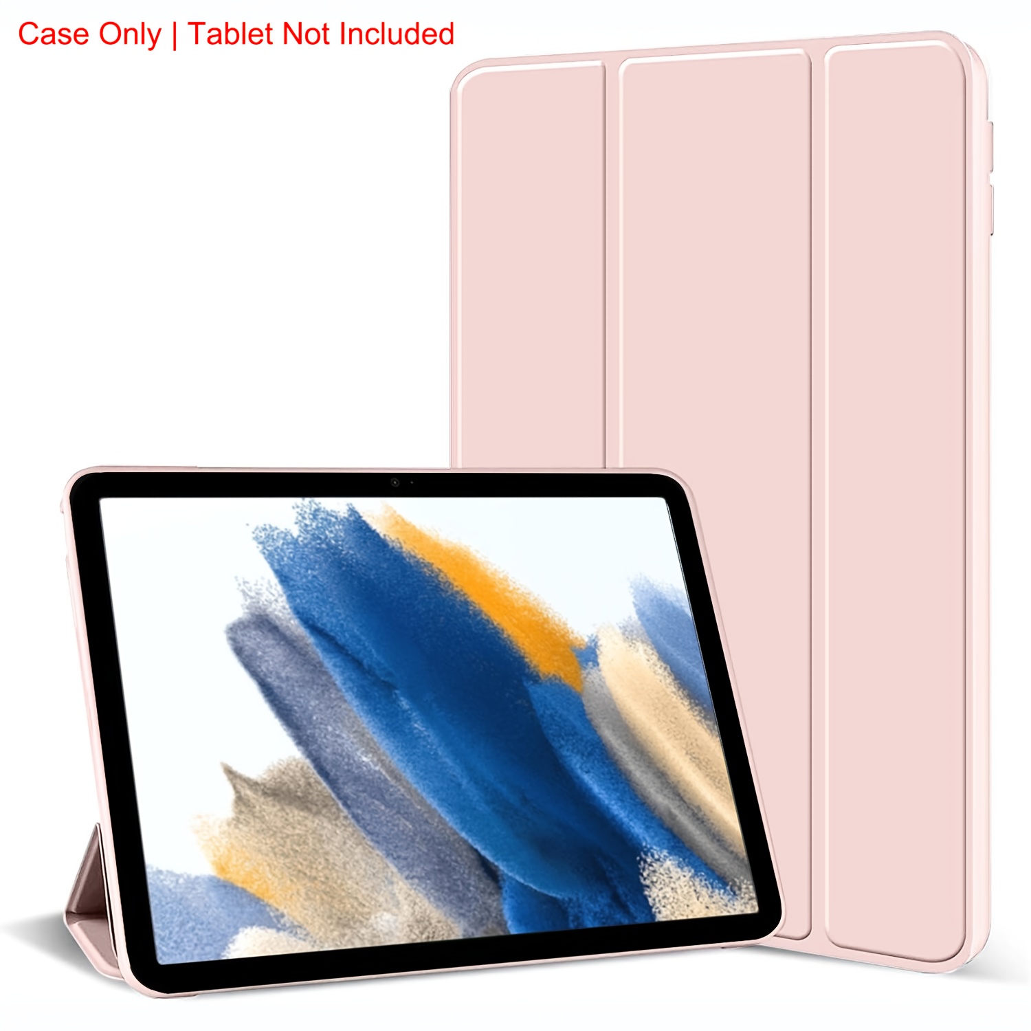 TEMU Case Designed For The For For Galaxy Tab A8 2022 10.5'' Models Sm- And Sm-x205, Featuring A Faux Leather Flip Stand, A Soft Back Cover, And A