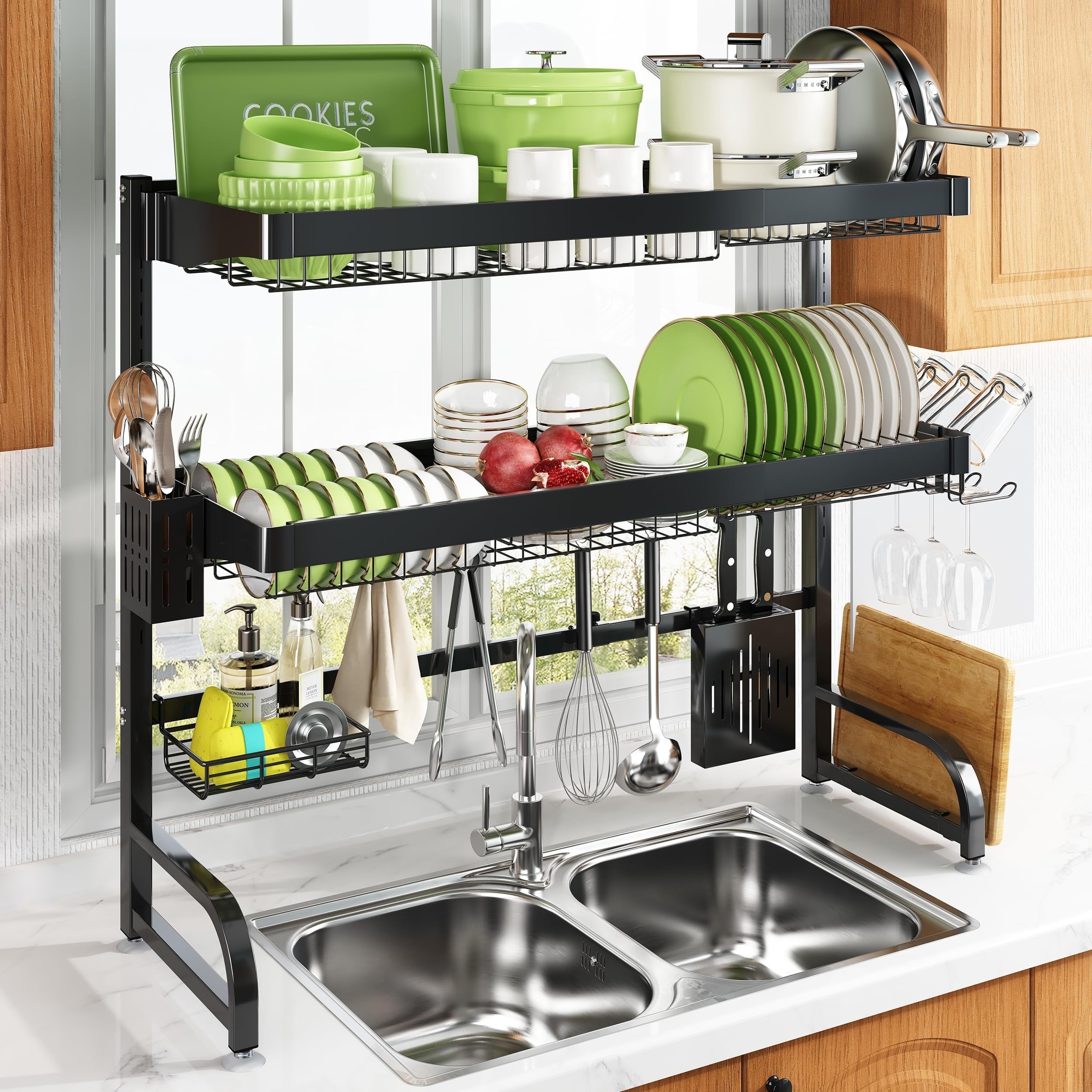 Draining Rack Tier Dish Rack Big W Tier Multi-Functional Dish