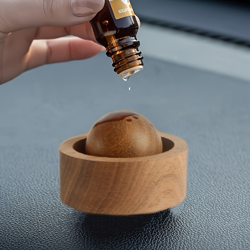 

Fragrance Stone Ornament Aromatherapy Essential Oil, Round Shape, Rotatable, For Car Interior, Bedroom, And Freshener Gift