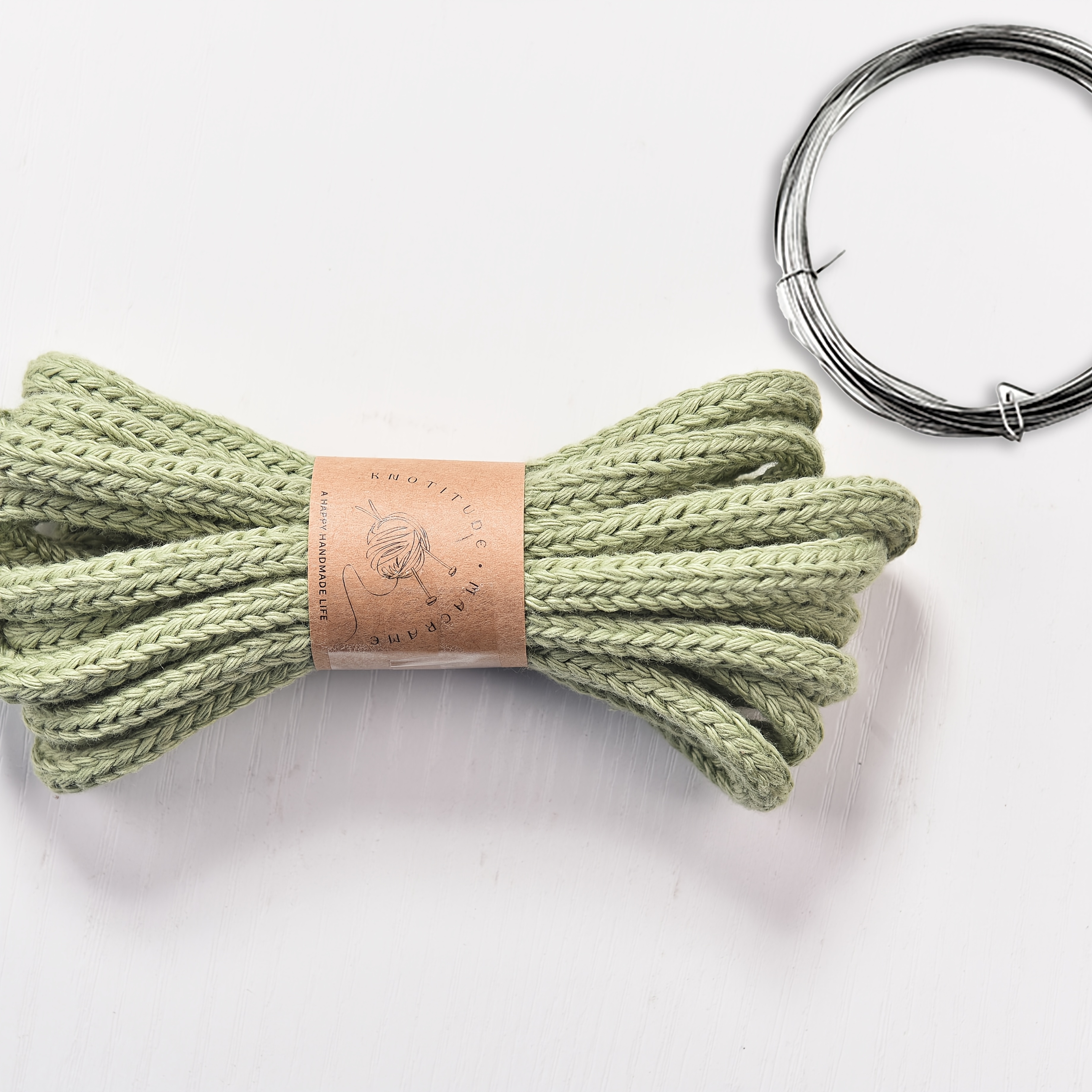 A 5-meter Roll Of 7mm Knitted Yarn, Suitable For Decorative Rope Shapes