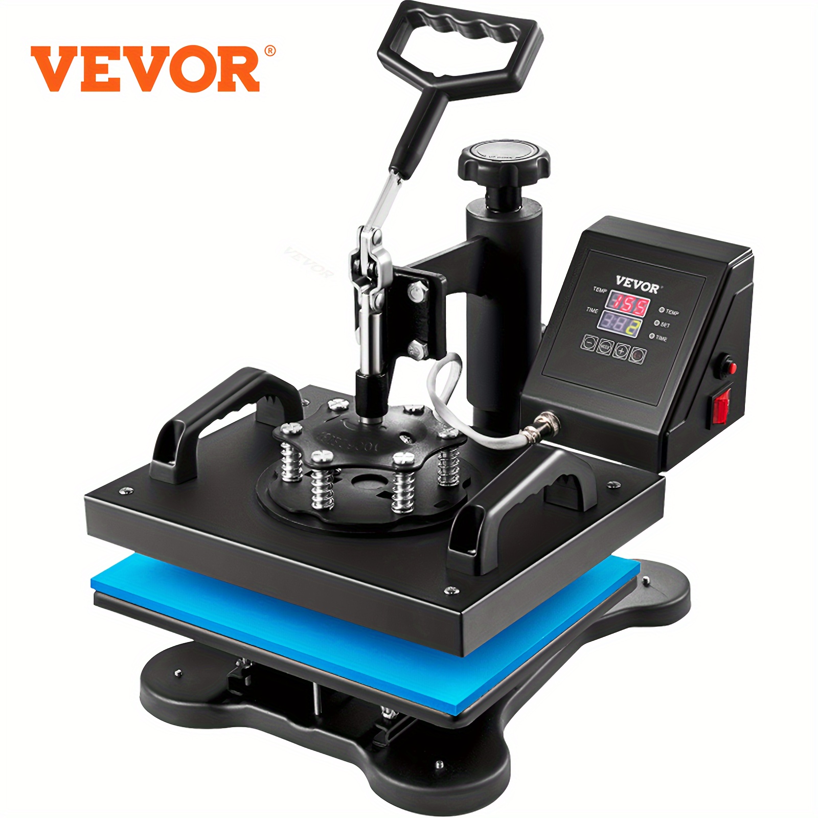 

Vevor Heat Press, T Shirt Press Machine 12x10inch T-shirt Press Heat Press 30x23cm Printing Machine Heat Transfer For T-shirts