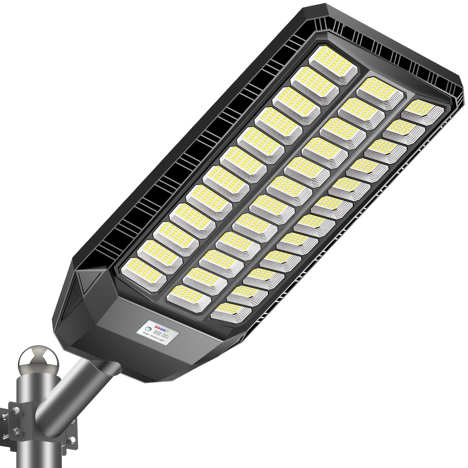 Image of 1-pack/2-pack Oversized Outdoor Street Lights With Motion Sensor, & Semi-buried Installation Suitable For Gardens, Garage, Driveway, , Farms, Dusk-to-dawn Solar Path Lights With Pole Mount