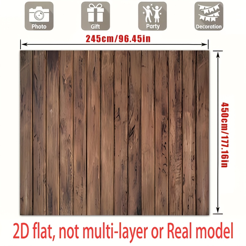 Natural Wood Texture Panel Backdrop for Parties and Weddings