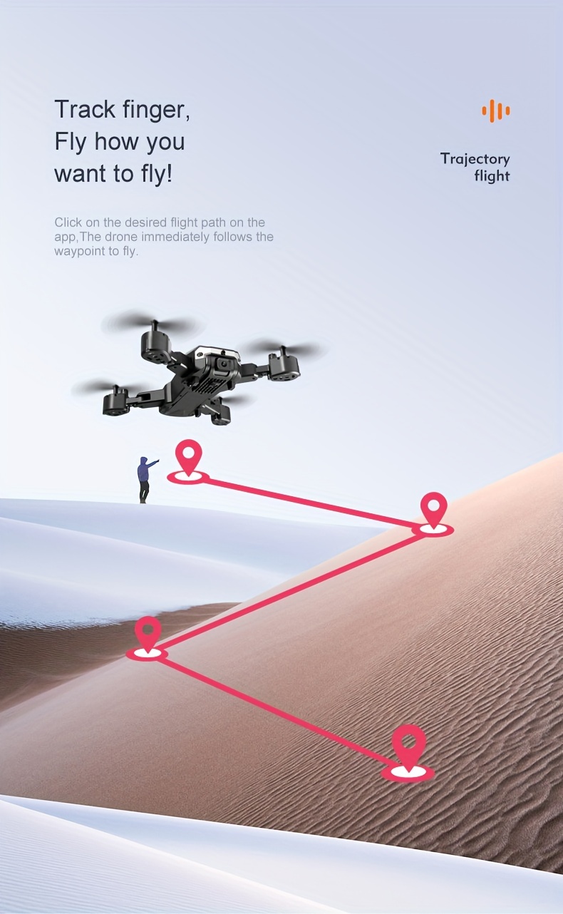 new aircraft   dual high definition cameras one click hovering intelligent obstacle avoidance   one click return wlfl connected aerial photography   optical flow height led light very suitable for men as gifts for beginners and teenagers christmas halloween thanksgiving gifts details 8