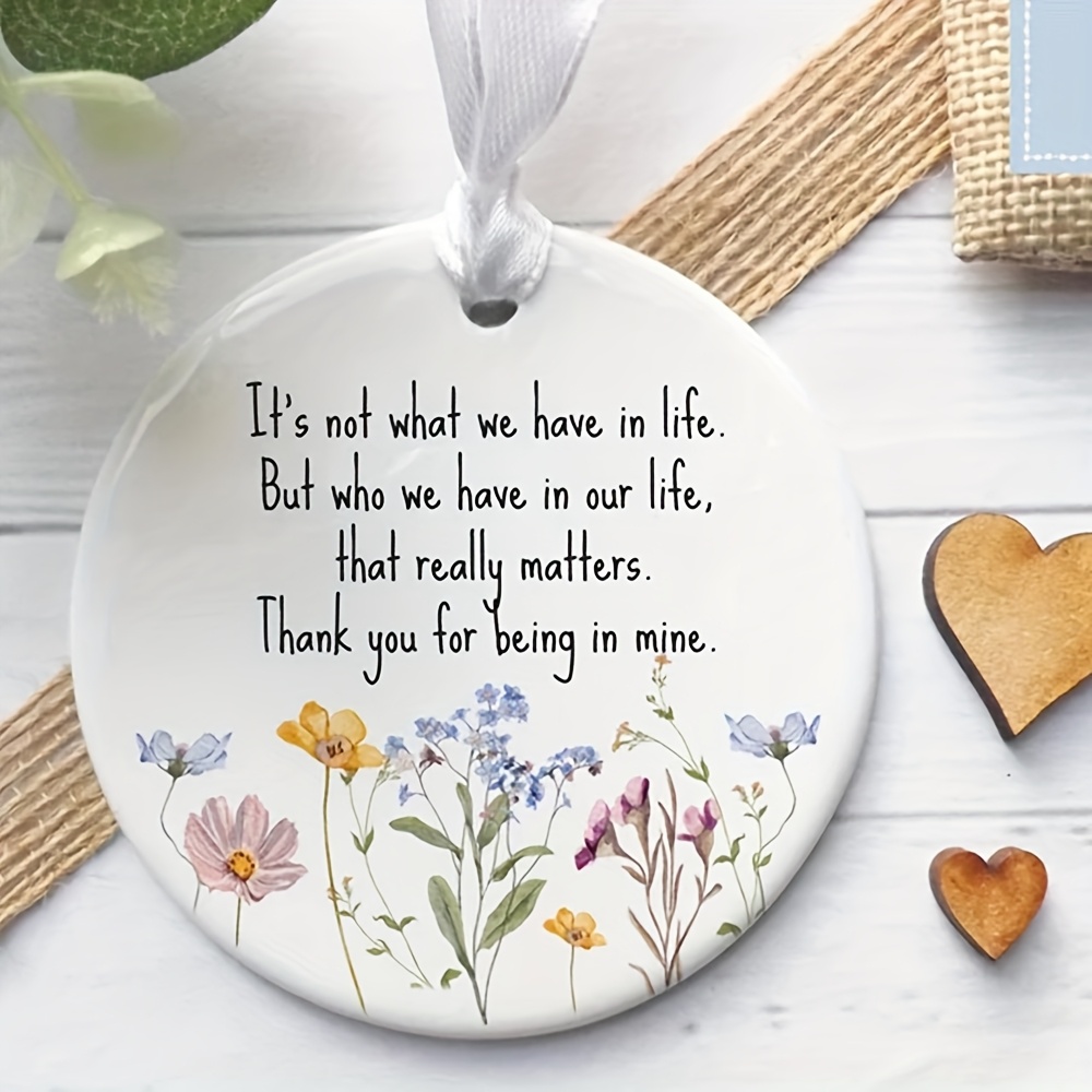 

1pc/2pcs Pendant - " For In " Hanging Decor, No Needed, For