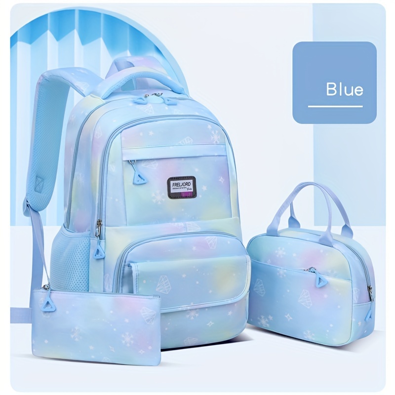 conjunto escolar kawaii de melão com peças: mochila leve Temu