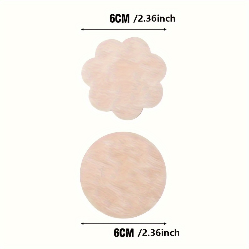 2/10pcs Disposable Nipple Covers, Disposable Invisible Self-Adhesive Anti-convex Nipple Pasties, Women's Lingerie & Underwear Accessories