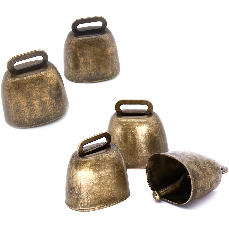 TEMU 5er/10er Pack Weihnachtsdekoration Glocken, Kleine Glocke, Kuh Pferd Schaf Weide Glocken, Tier Laut Glocke, Haustier Diebstahlschutz Glocke