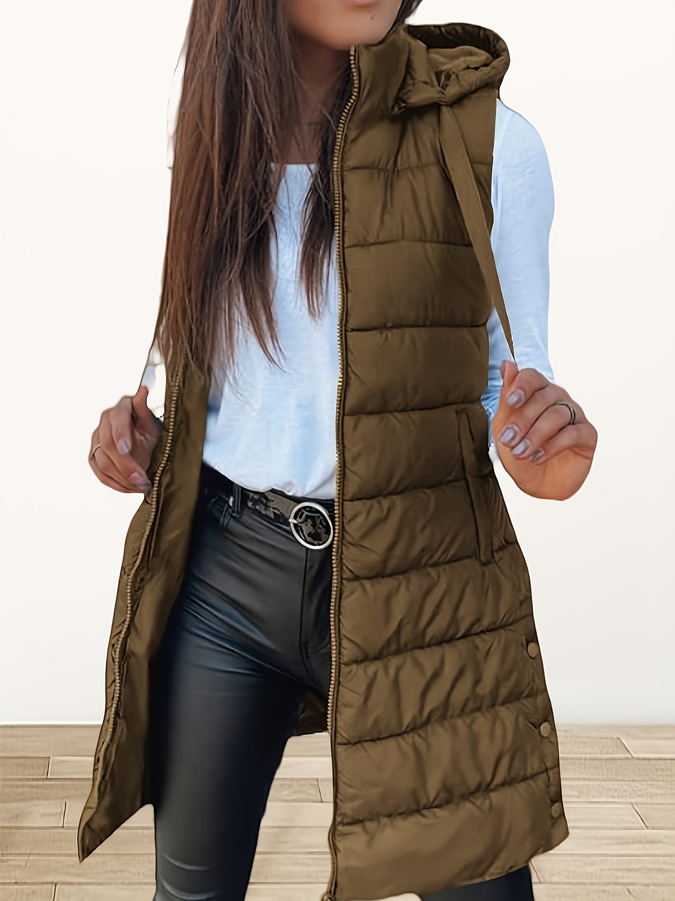 Cómo Combinar Chaleco Acolchado Comprar Chaleco Largo Mujer