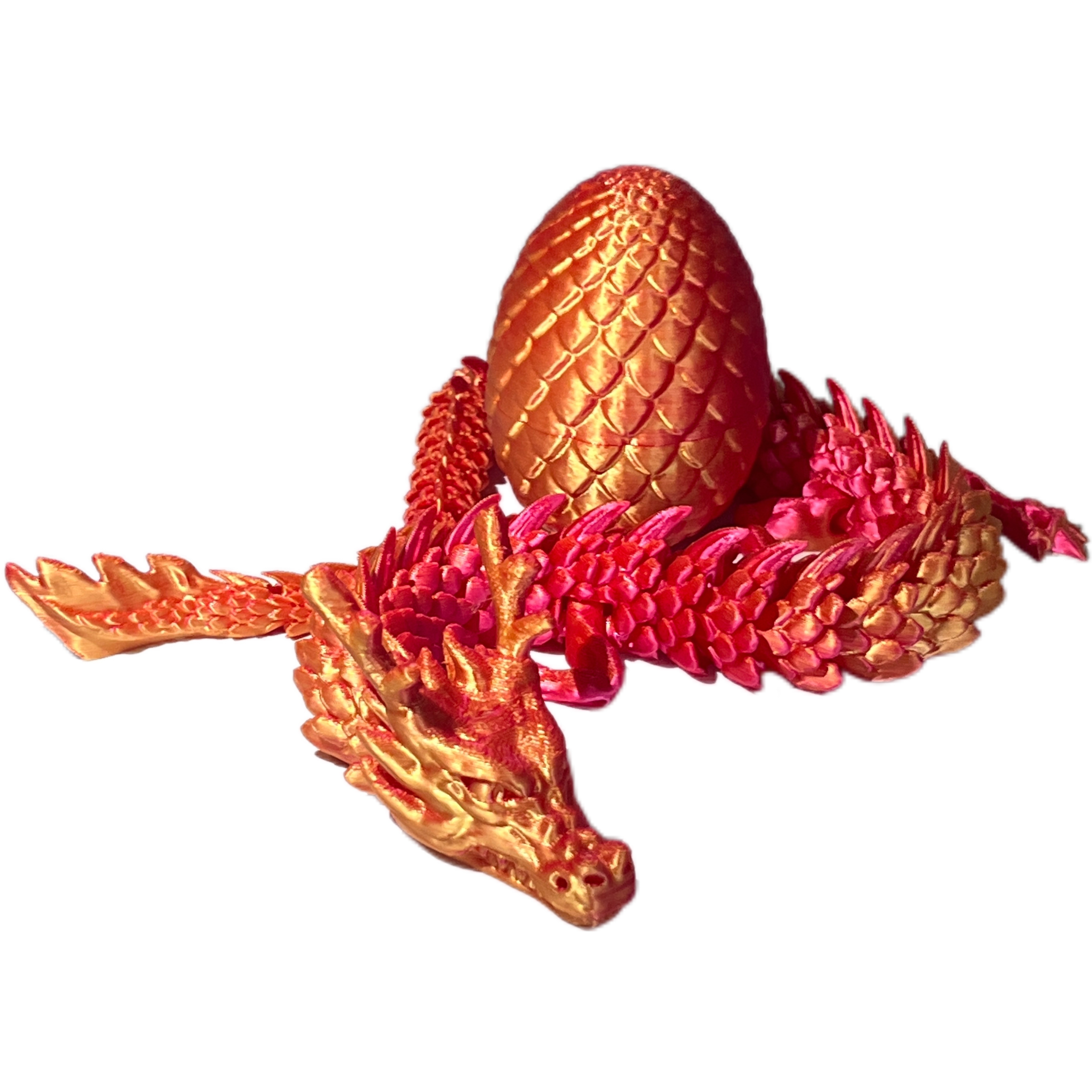 

3d Printed Dragon, Gifts Handmade Chinese Dragon With Egg, For Fish Tank Landscaping Home Car Accessories Ornaments, Decor, Christmas Valentine's Day New Year Gift