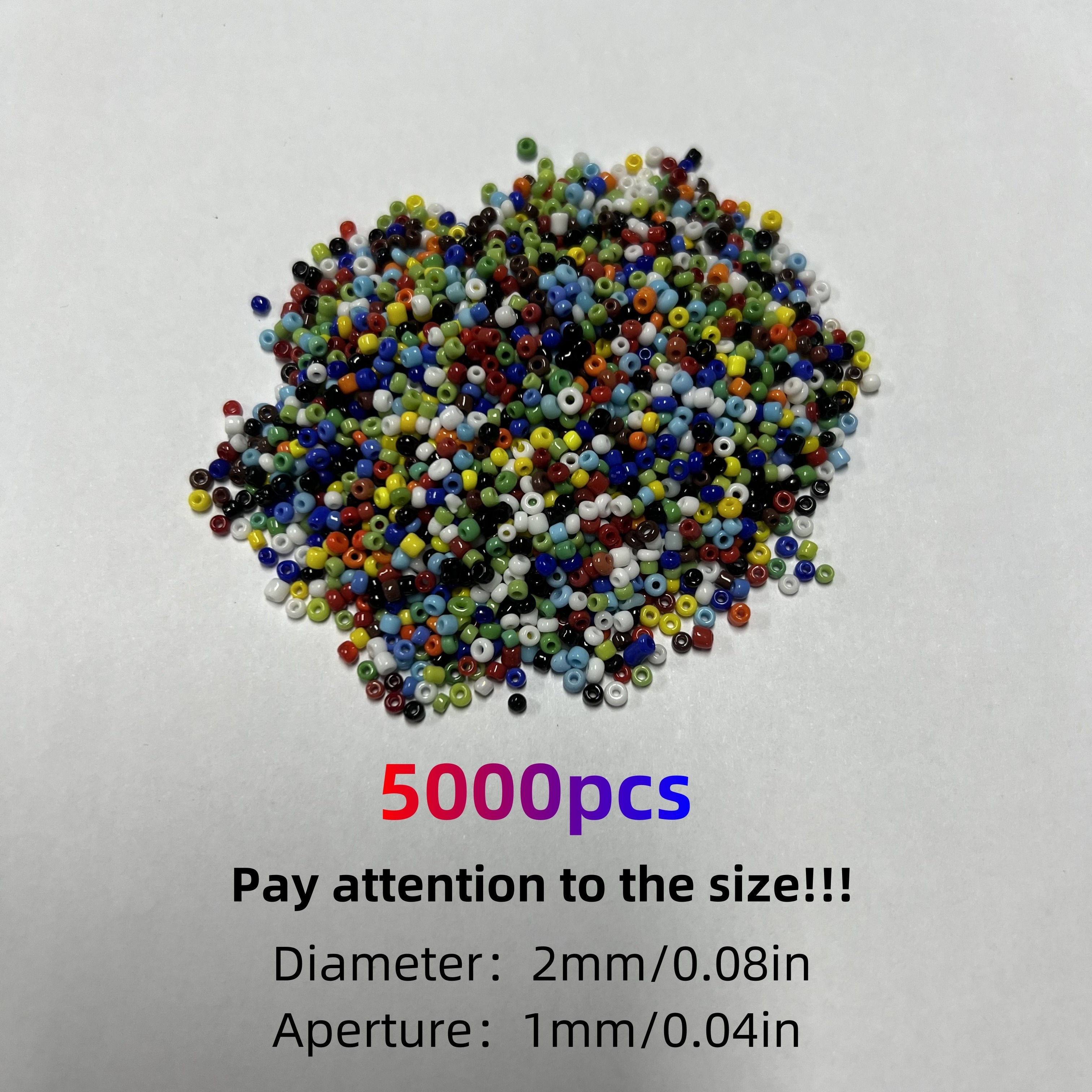 TEMU 5000pcs 2mm Seed Beads - For , Necklaces & Bracelets Kit