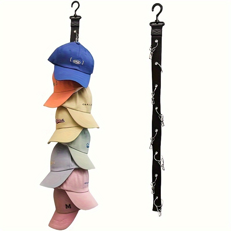 

Wall-mounted Clothes Hook Set: Organize Your Caps And Hats With Style - Suitable For Bedroom, Entryway, Or Closet