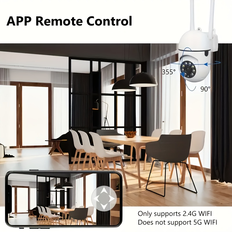   1080p hd wifi security camera with ptz voice intercom   anytime no cable needed ideal for elderly   details 2