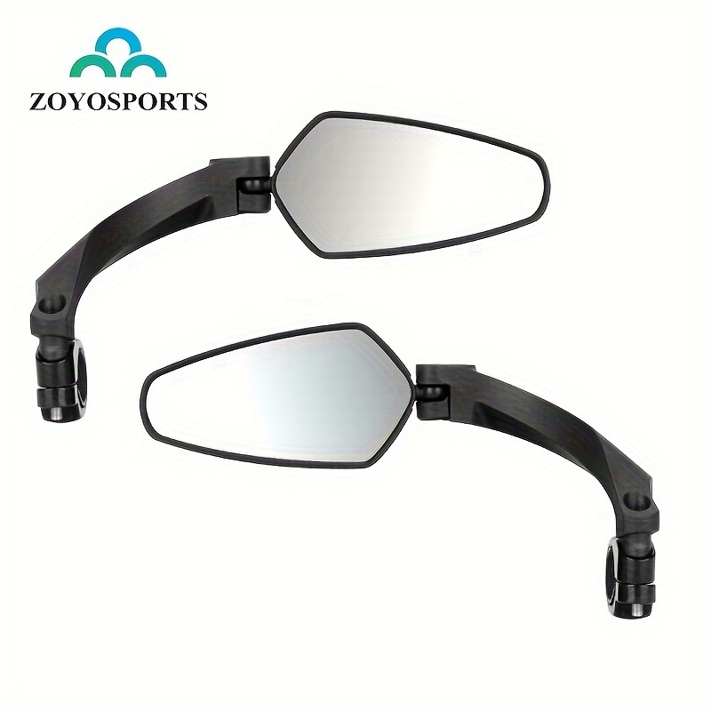 

1pcs Zoyosports Safety Bike Rear View Mirror, Wide Angle, Mtb Handlebar, 360° Adjustable, Rotatable Lens, Cycling Accessory