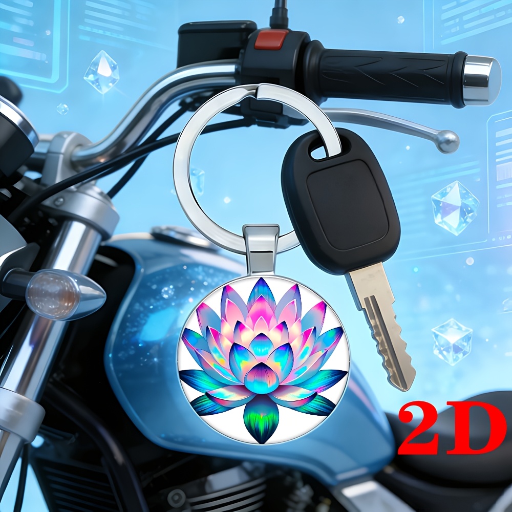 Dazzling Lotus Keychain for Daily Use