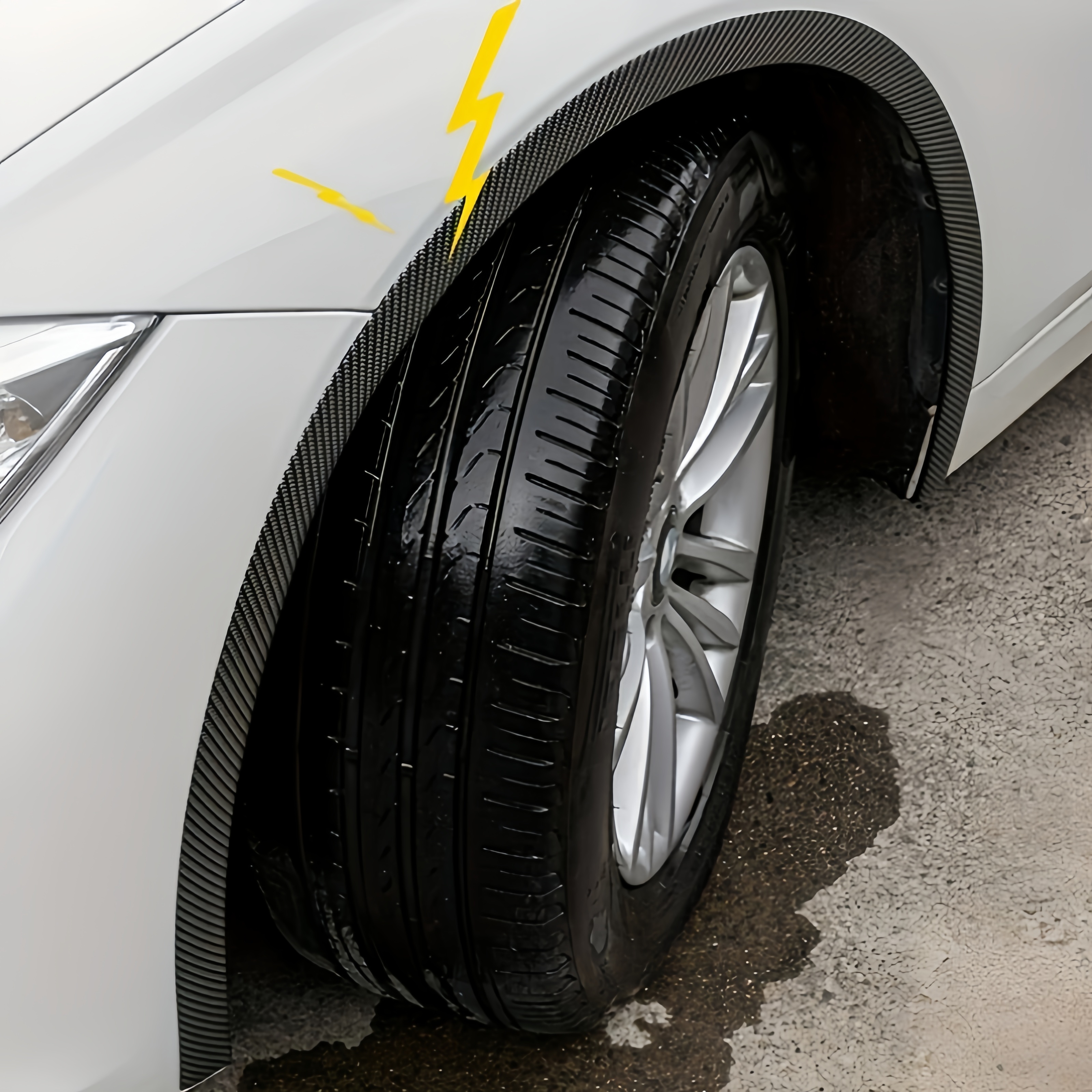 car modification universal wheel brow carbon fiber anti scratch details 1