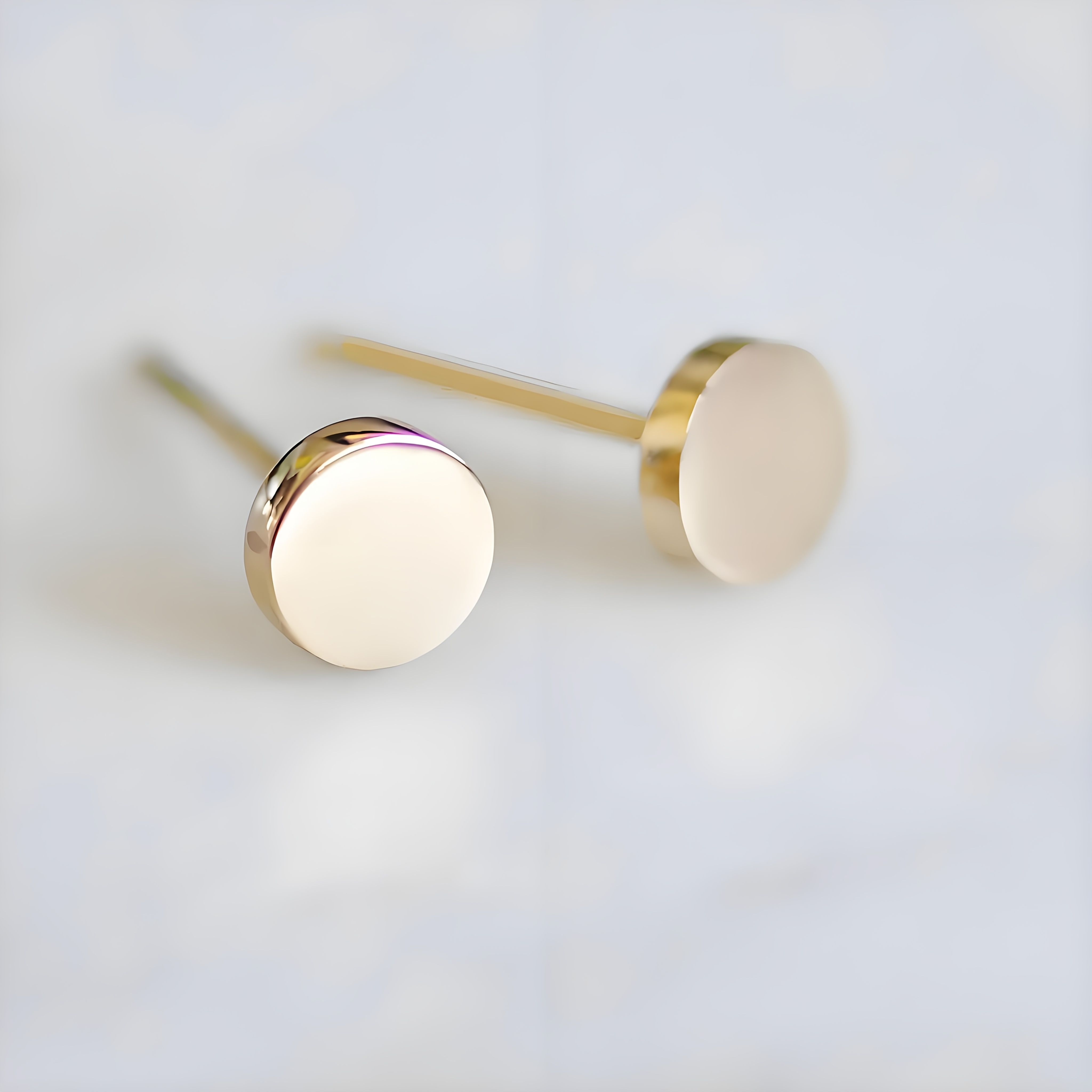European And American Jewelry Minimalist Round Ball Stud Earrings Women Without Removing Ear Piercing Earrings Stainless Steel Earrings