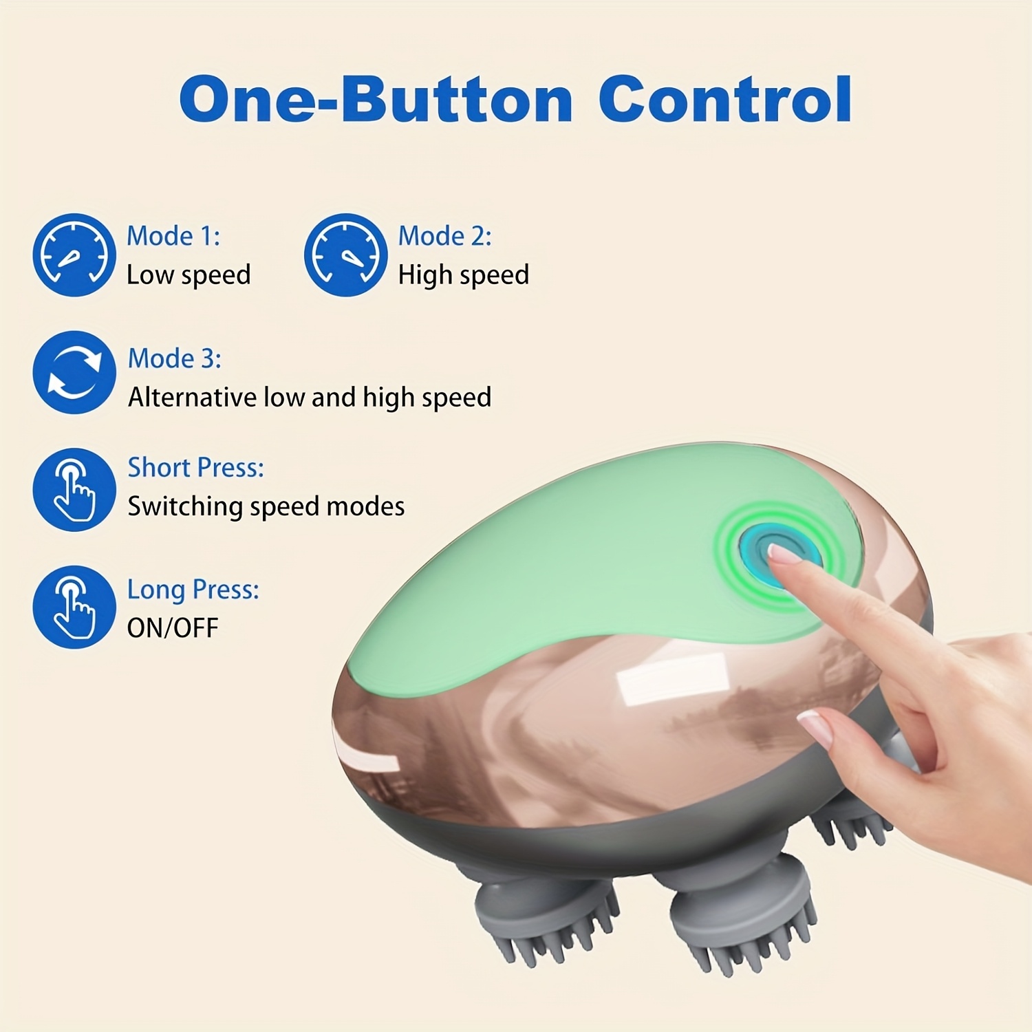 how does a vibrating ring works HOUZAIDE Smart Electric Scalp Massager for Hair Growth EMS & Red Light  Therapy Massager HA104 at ₹ 2880/piece | Hair Massager in Gwalior main image 1