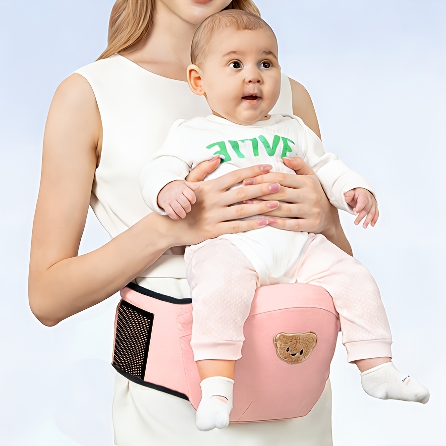 TEMU 1pc Baby Waist Seat, A Lightweight And Portable Multi-functional Infant Seat For . Suitable For Babies Aged 0-36 Months, It Features Storage