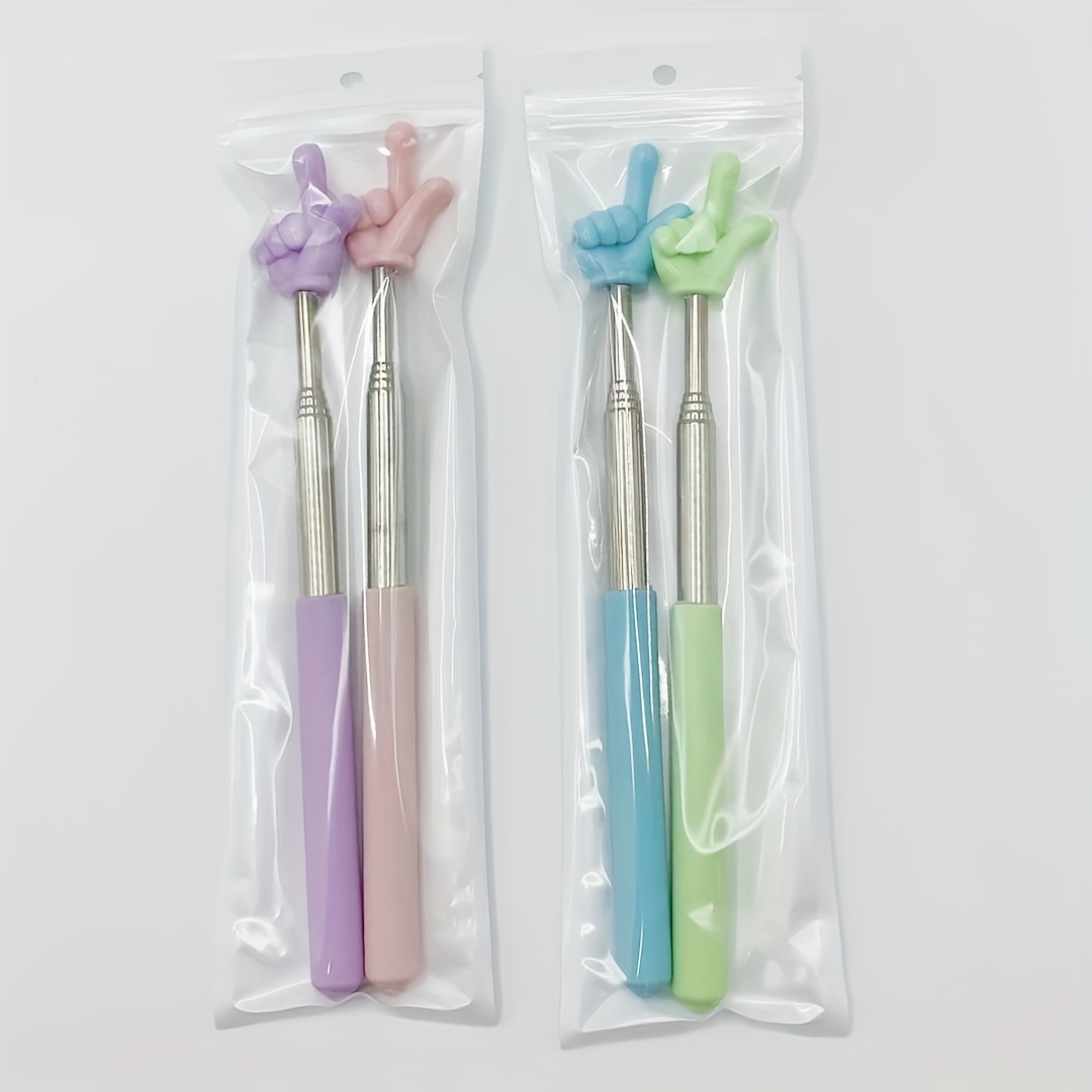 Random 2-pack Classroom Teacher Pointers Retractable Classroom Retractable Teaching Pointers Whiteboard Presentation Tools Easy To Store Portable Teaching Sticks
