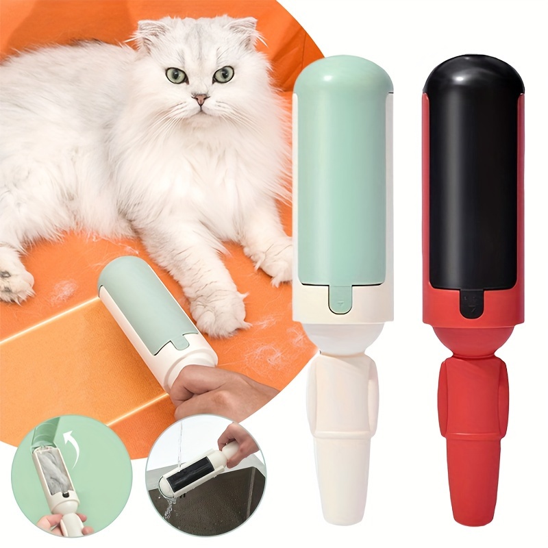 

1pc Pet Hair Remover Roller, Cat & Dog Lint Removal Brush, Reusable Fur & Dust Cleaning Tool For Clothing, Beds, Carpets