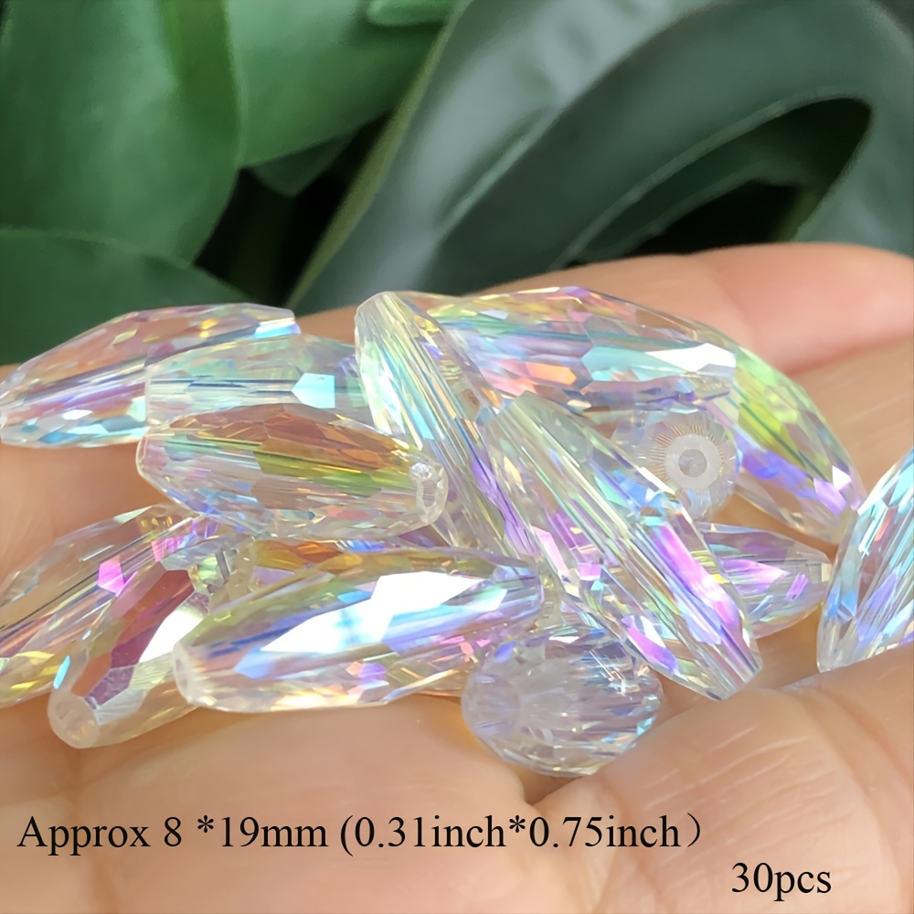8x19mm High-end Imported Ab Synthetic Crystal Drum-shaped Loose Craft Beads For Jewelry Making Bracelet Additions