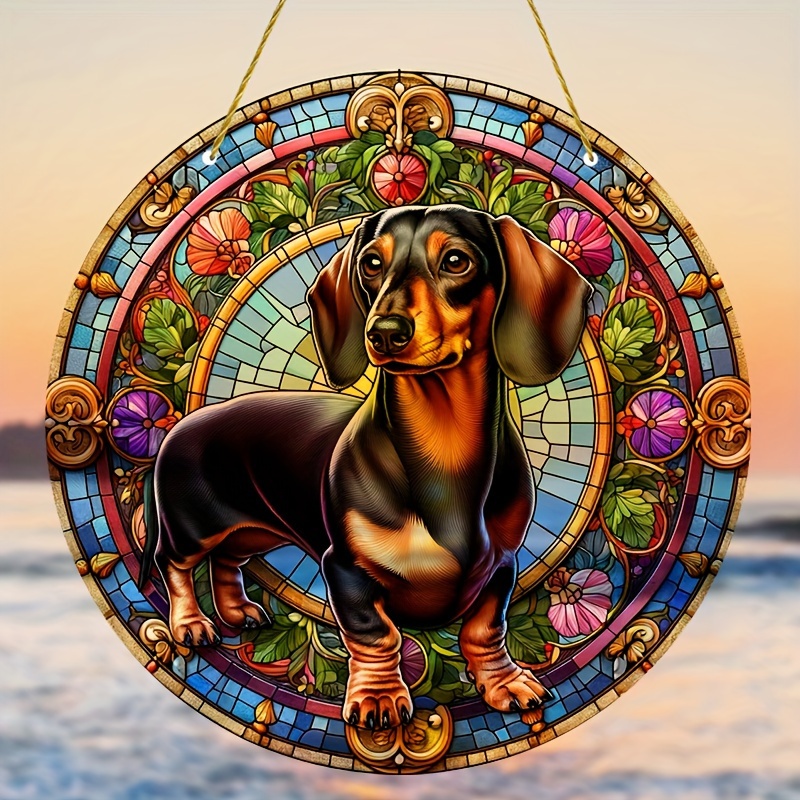 Dachshund dog design hanger animal multifunctional wall hanging bag clothes  coat hook keychain dog lover gift