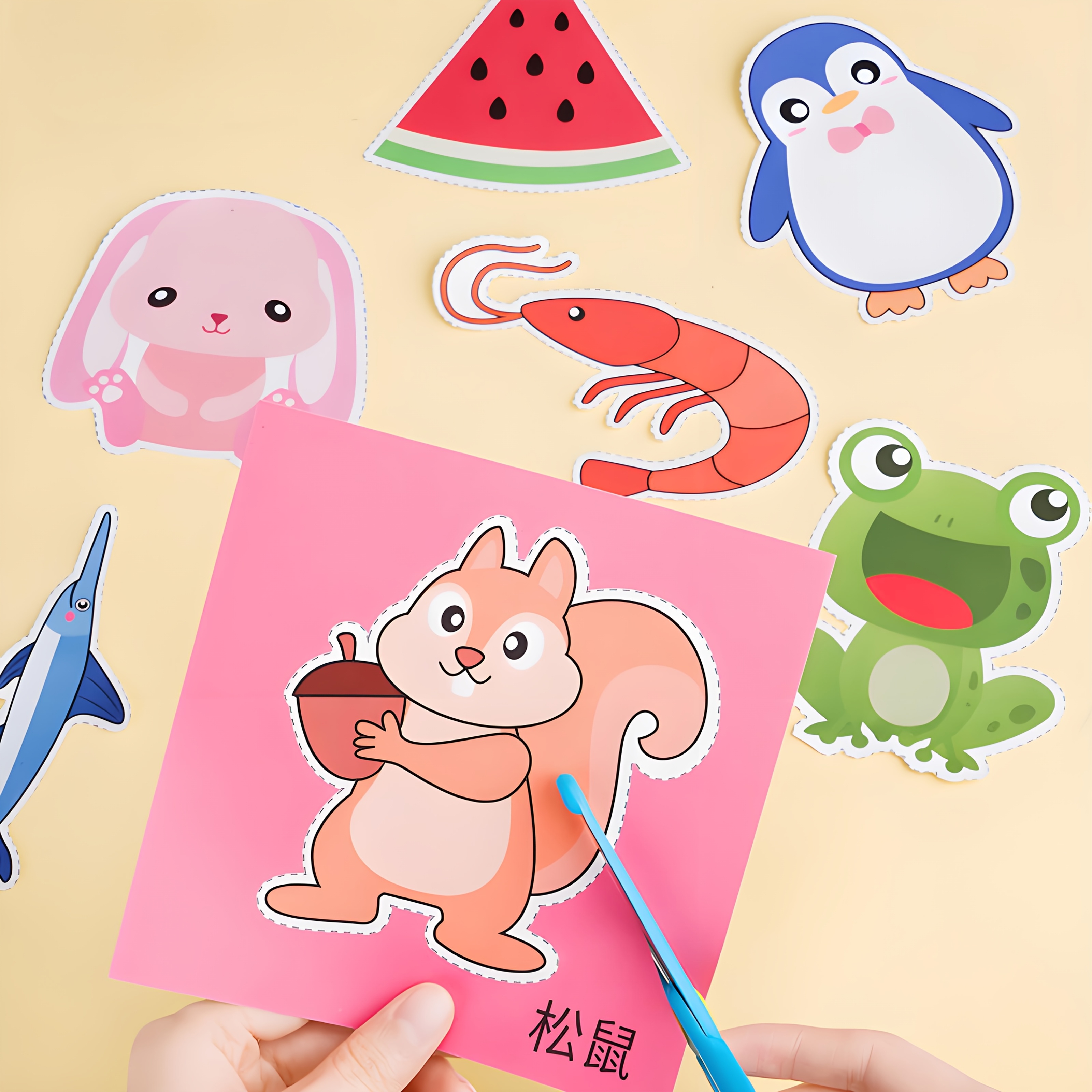 48/96pcs Creative Paper Cutting Kit, Assorted Shapes