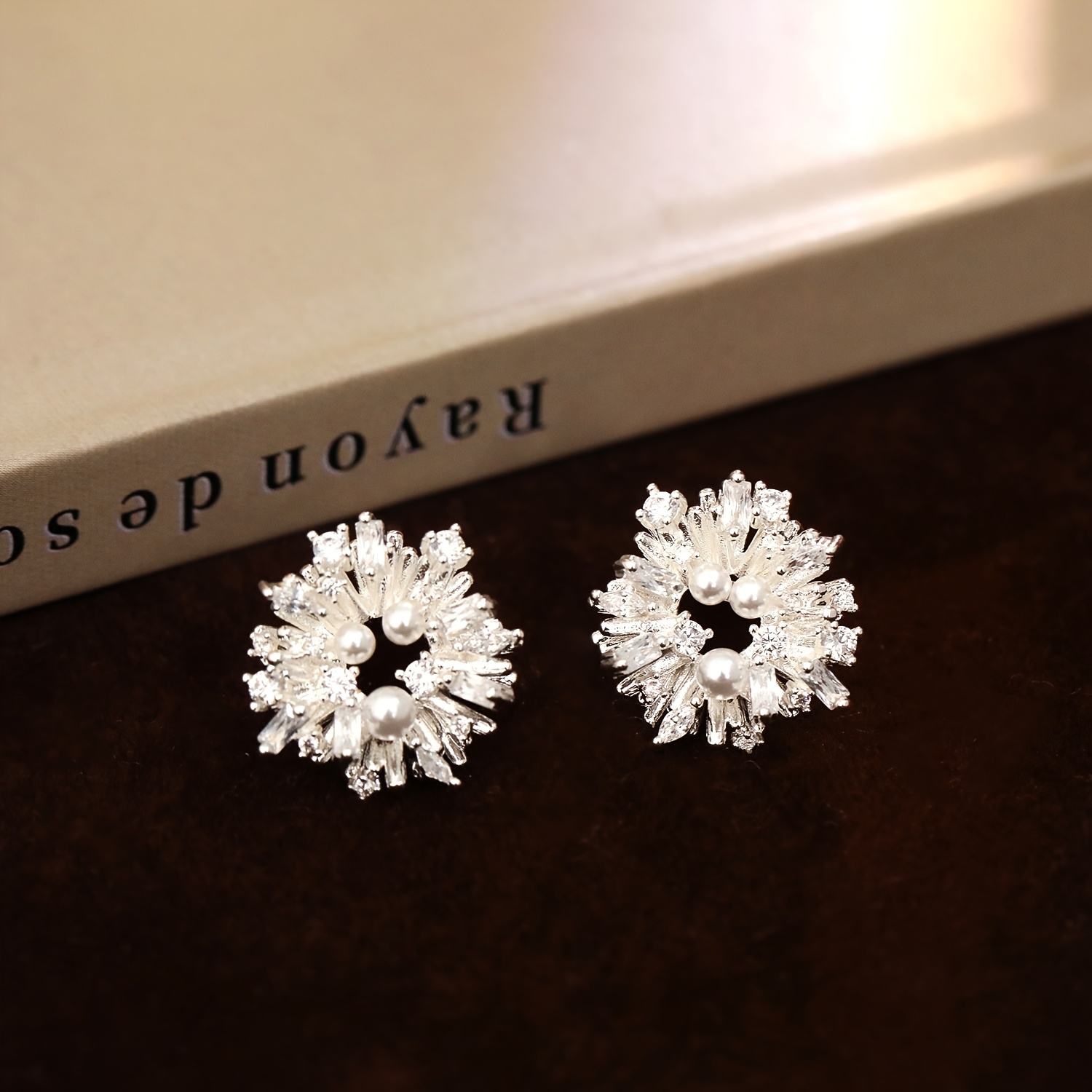 Cute And Petite Sunflower 3d Firework Stud Earrings, Versatile Party And Daily Decorative Ear Accessories